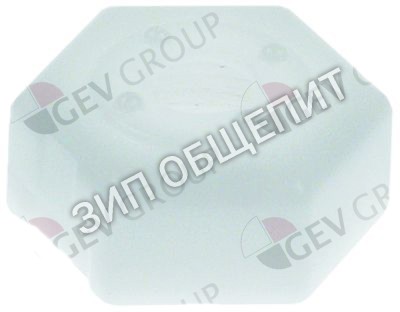 Гайка с отверстием Kromo, Д 32мм, Ш 32мм, В 25мм для AQUA-35-RL09 / AQUA-37-RL09 / AQUA-40-RL09 / HOOD800SP-3D-GOGGLES-IMAX