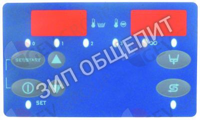 Клавиатура плёночная Kromo, Д 134мм, Ш 79мм для HOOD-110-E / HOOD-130-ELETTRONICA / KP130-ELETTRONICA / KP151-E