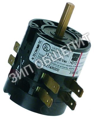 Выключатель поворотный 316819 Lasa, HD12X274R000, 4 положения