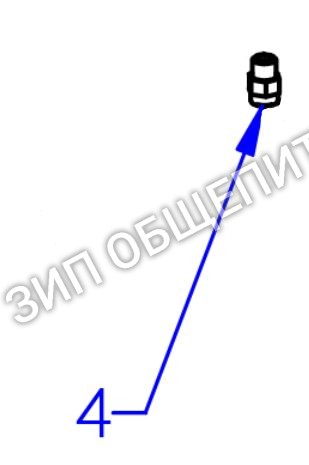 Форсунка 12024000 для пароконвектомата Virtus модели AIC0037-F