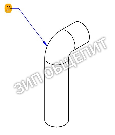Шланг 12041855 для пароконвектомата Virtus модели AIC0037-F