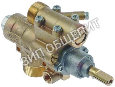 Кран газовый 23S/O Bertos, вход для газа M28x1,5 (труба-ø 20 мм) для G7PD / G9P10D / G9P10DA / G9P10I / G9P10IA / G9P15D