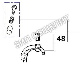 Ручка крышки 29695 Robot Coupe для моделей R502D / R602D / R502MD / R602MD