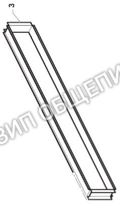 Рамка стекла двери W3DL010 для пицца-печи OEM модели S435-3