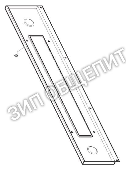 Крышка дверцы W3LD200 для пицца-печи OEM модели S435-3