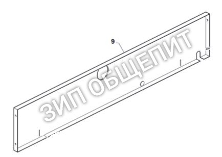 Задняя стенка корпуса A3W1110 для пицца-печи OEM модели S435-3