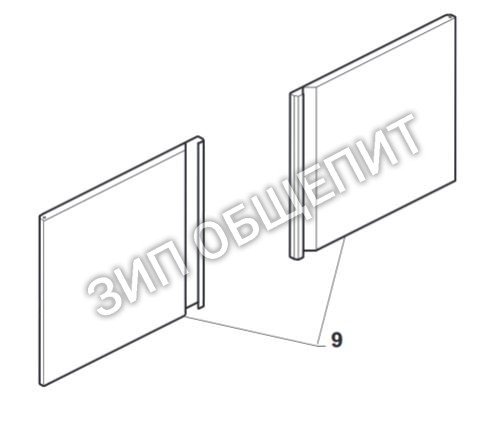 Дверца BQP2110 пицца-печи OEM модели S435-3