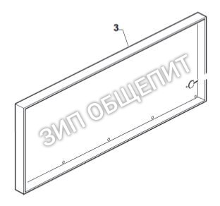 Задняя крышка B3P6400 пицца-печи OEM модели S435-3