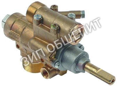 Кран газовый 23S/O Angelo-Po, вход M28x1,5 (труба-ø 20мм) для 191CP1GA / 1A1CP1GA / 1D1CP1GA / 1A1PI2G / 1A1PI2GA / 1D1PI2G