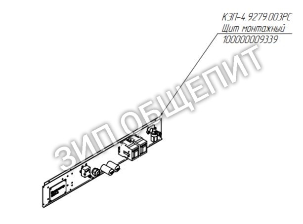 Щит монтажный 100000009339 для конвекционной печи КЭП-4 и КЭП-4Э Абат \ Abat