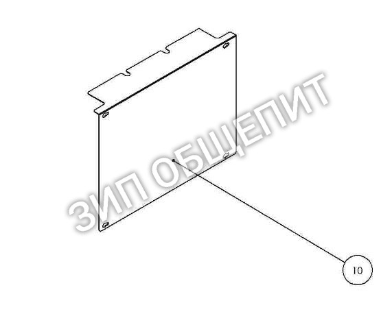 Крышка электрической панели 103606 для ПММ Krupps модели H110E