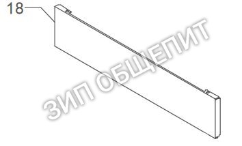 Передняя панель 5094302LW для кофемашины Bezzera модели ELLISSE