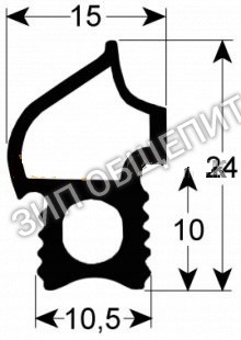 Уплотнитель дверной 7056340 Convotherm C4eT 10.10 ES (760x460 mm)