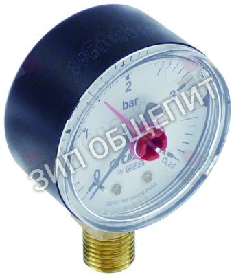 Манометр Dihr, ø 49, 0-4, присоединение снизу для TwinStar / AX151 / AX151-1080725-Olis / AX151-1080727-Olis / AX151-Olis