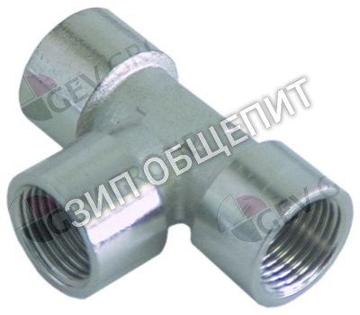 Тройник Dihr, резьба 1/4"IG, никелированная латунь, Д 46мм для AX151 / AX151-1080725-Olis / AX151-1080727-Olis / AX151-Olis